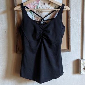 EUC- PrAna Dreaming Yoga Top-Sm-Black